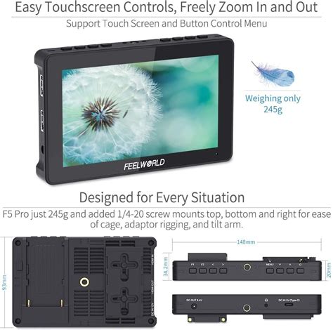 Feelworld F Pro Inch Touch Screen Dslr Camera Nepal Ubuy