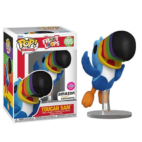 Funko Pop Ad Icons Froot Loops Toucan Sam 195 Exclusivo Flocked Moça