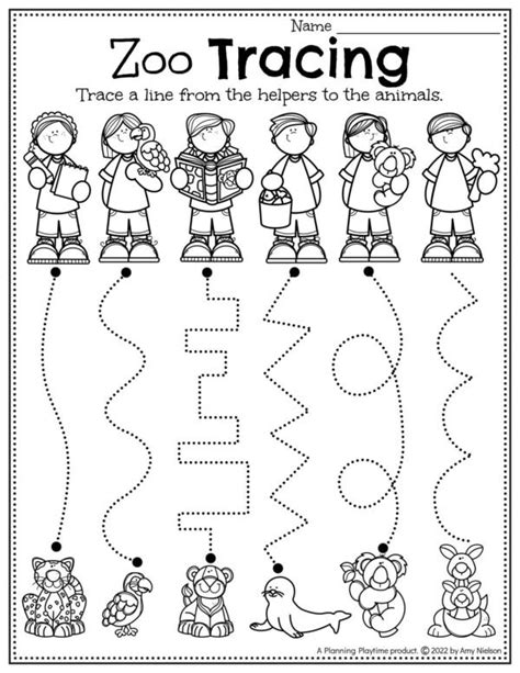 Zoo Preschool Worksheets - Planning Playtime