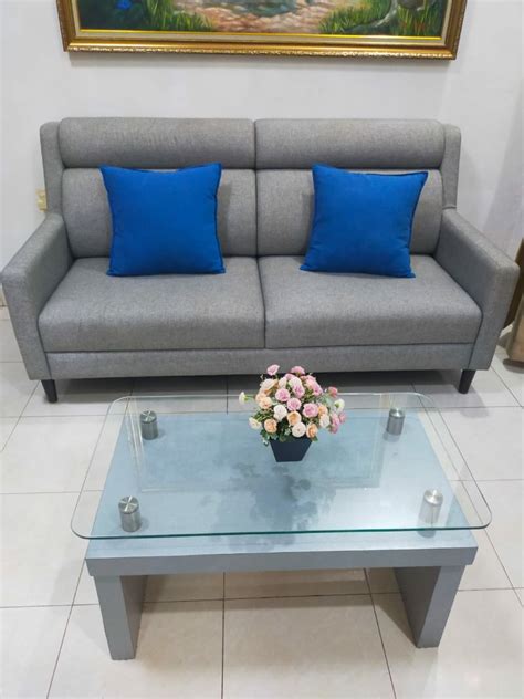 Sofa Tamu Informa Seater Dengan Meja Bonus Cover Sofa Perabotan