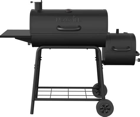 Nexgrill Inch Barrel Charcoal Smoker Bbq In Black The Home Depot