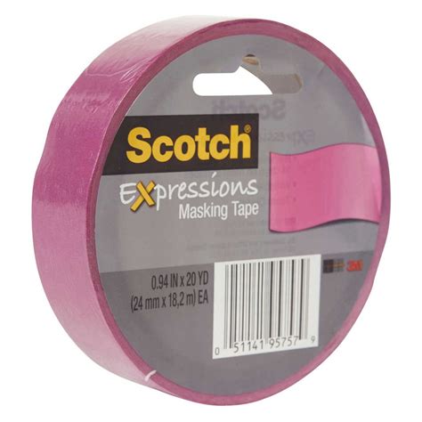 Scotch 24mm X 182mm Expressions Masking Tape Fuchsia Big W