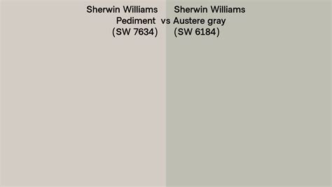 Sherwin Williams Pediment Vs Austere Gray Side By Side Comparison