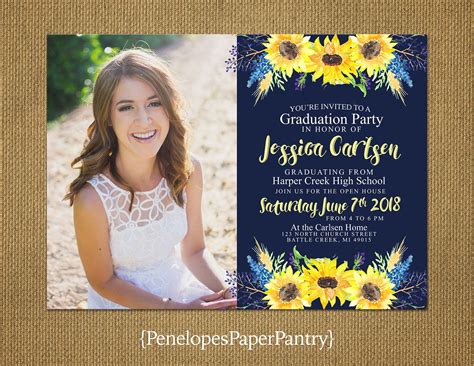 Graduation Open House Invitations Free Printable