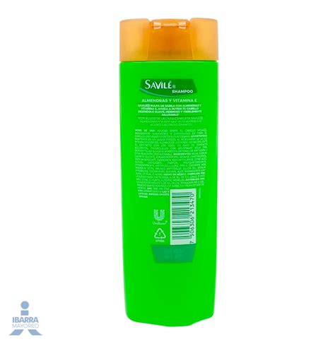 Shampoo Savile Almendras 180 Ml Ibarra Mayoreo