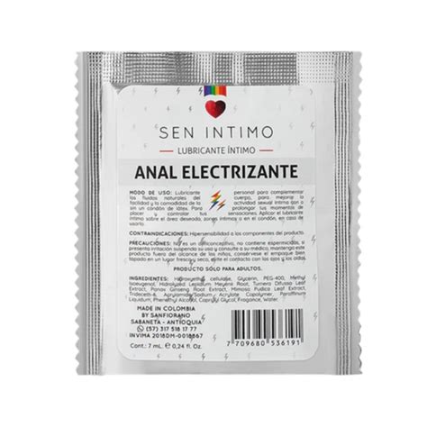 Lubricante Intimo Anal Electrizante Sachet X 7 Ml Mi Punto G Pasto