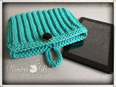 Gehäkelte Tablet Hülle mint Gestrickte Laptoptasche Etsy