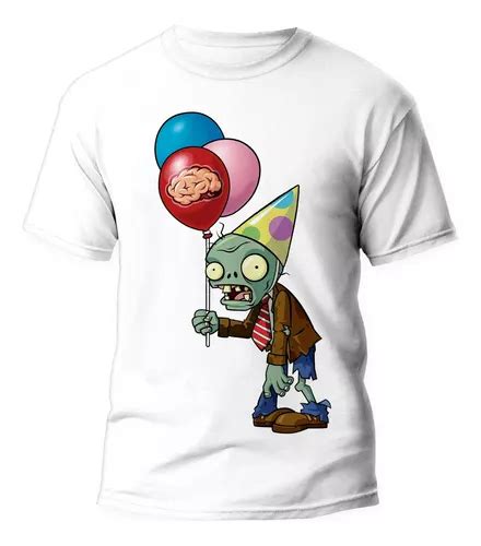 Playera Plantas Vs Zombies Zombi Con Globo