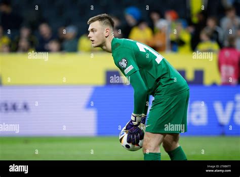 Stockholm Sweden 19th Nov 2023 Estonia S Goalkeeper Karl Jakob Hein