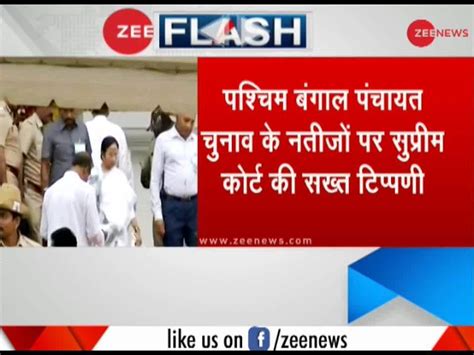 West Bengal Panchayat Polls Sc Slams Ec Over Uncontested Seats Zee News