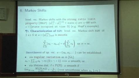 Jon Aaronson Rational Weak Mixing In Infinite Measure Spaces Youtube