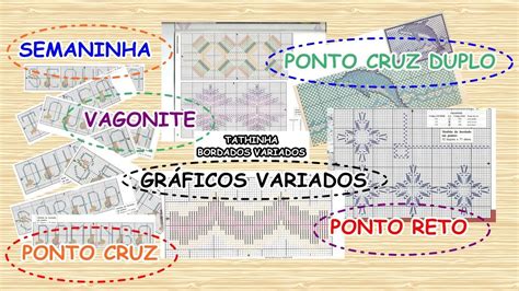 306 SUGESTÕES DE GRÁFICOS VARIADOS VAGONITE PONTO CRUZ