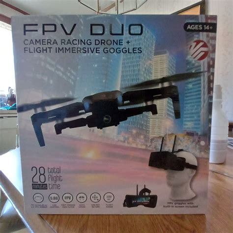 Vivitar Drcls Duo Camera Racing Drone Black Factory Sealed Fpv Duo