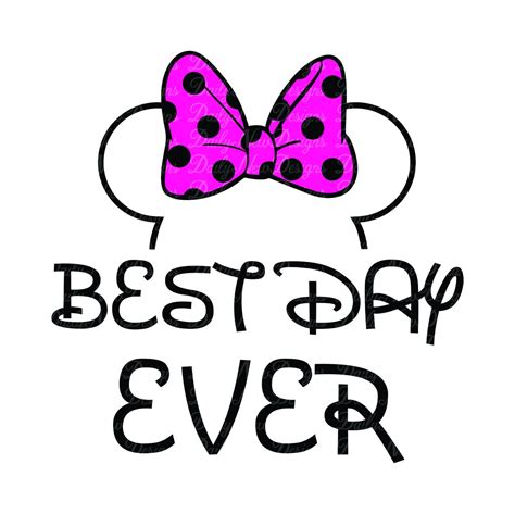 Best Day Ever Svg 2 For 1 Mickey Ears Minnie Bow Etsy