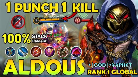 Aldous Best Build Top Global Aldous Mobile Legends Youtube