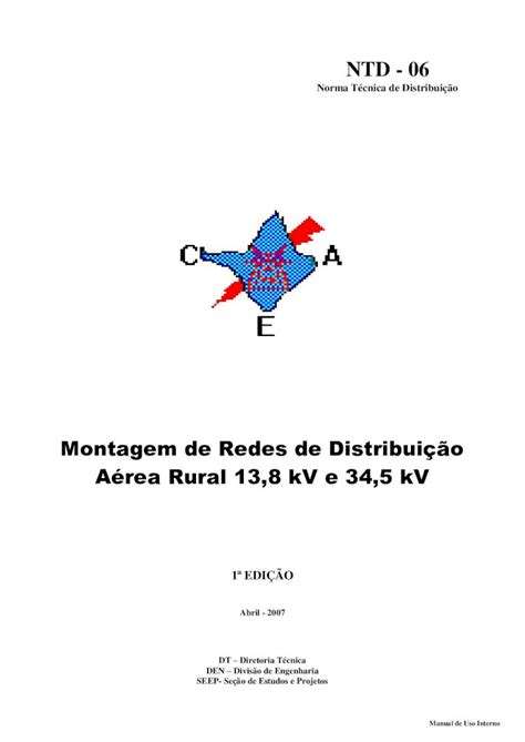 Pdf Montagem De Redes De Distribuição Aérea Rural 1 Ntd 06