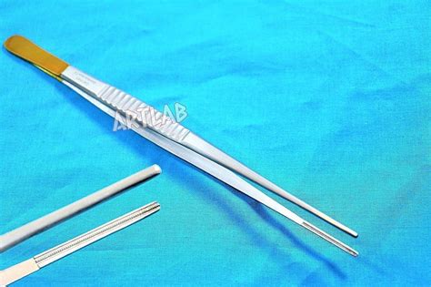 Premium New DEBAKEY Artery ATRAUMATIC Tissue Forceps Tweezers W Gold