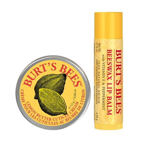 Burt S Bees Spring Surprise T Set Original Beeswax Lip Balm And Lemon Butter Cuticle Cream