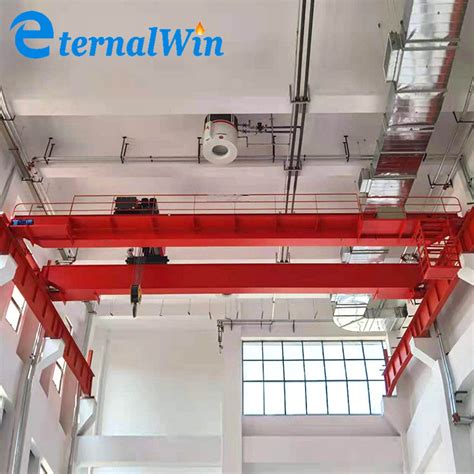 Guide Rail Travelling Remotes Winch Trolley Double Girder Overhead