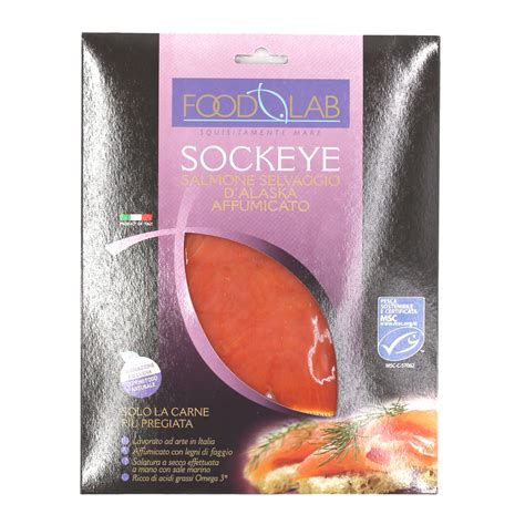 Food Lab Sockeye Salmone Selvaggio D Alaska Affumicato 100g Paladini