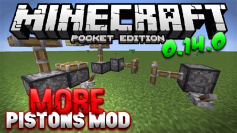 Pistons In Mcpe More Pistons Mod Minecraft Pe Pocket