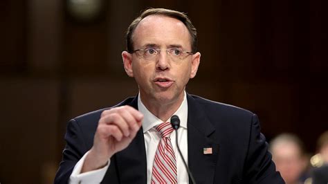 Deputy Ag Rosenstein No Good Cause To Fire Mueller