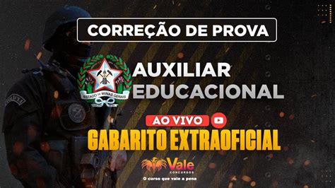 Corre O De Gabarito Aux Educacional Gabarito Extraoficial Youtube