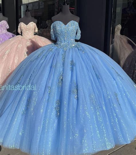 Vintage Baby Blue 3d Floral Flowers Quinceanera Dresses 2021 Mexican