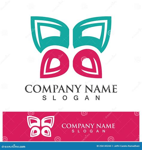 Butterfly Logo Template Icon Design Stock Vector Illustration Of