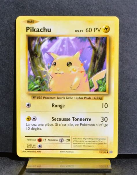 CARTE POKÉMON 35 108 Pikachu Niv 12 60 PV XY Évolutions NEUF FR EUR 4