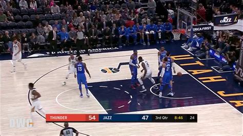 Andre Roberson Defense On Donovan Mitchell December 23 2017 Youtube