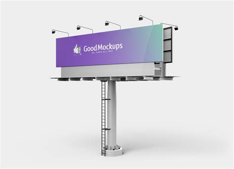 Free Outdoor Advertising D Billboard Mockup Psd Good Mockups