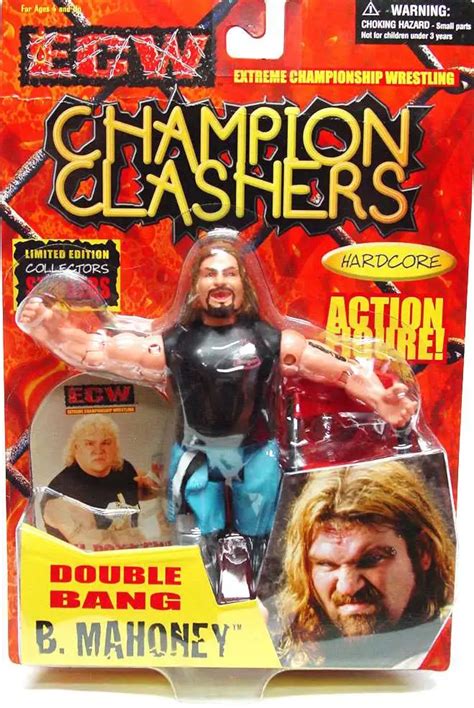 ECW Wrestling Champion Clashers Double Bang Balls Mahoney Action Figure ...