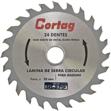 Disco Serra Madeira 7 1 4 185MM 24 Dentes Cortag Casa Fácil