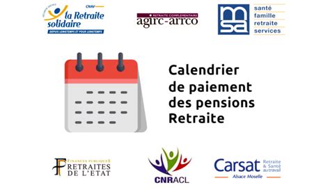 Calendrier Paiement Retraite Dates De Versement Des Pensions