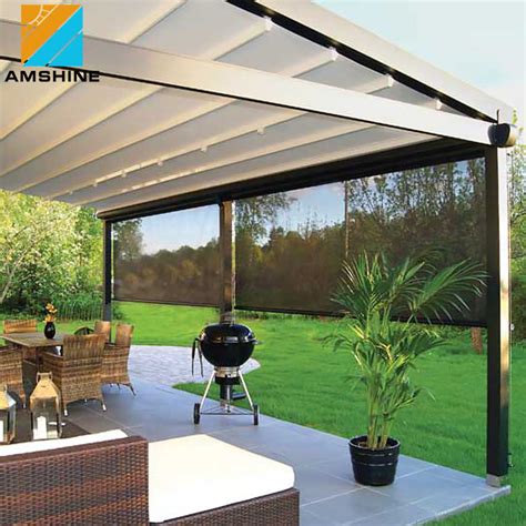 Outdoor Aluminum PVC Pergola Waterproof Patio Awning Canopy Folding