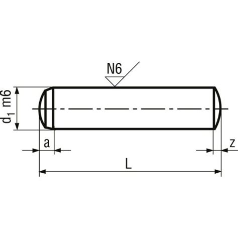 Achat Goupille Cylindrique Rectifiée m6 Acier Trempé DIN 6325 Bricovis