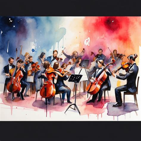 Symphony Orchestra Art Print Free Stock Photo - Public Domain Pictures