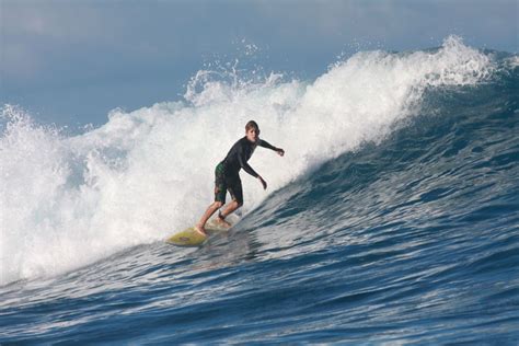 Surfing Churches Beach Kahului Hawaii USA