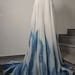 Hand Painted Chiffon Wedding Dress Hand Painted Ombre Wedding Etsy