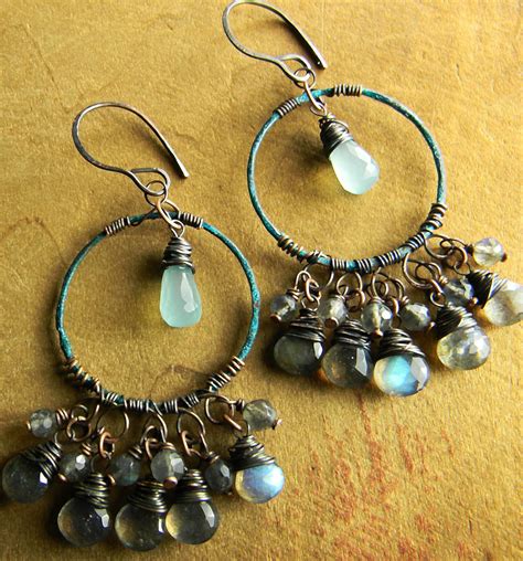 Bohemian Hoop Earrings By Gloria Ewing Handmadejewellery Unique