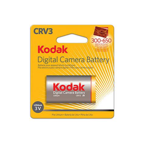 Kodak CRV3 Digital Camera Battery 1080142 B H Photo Video