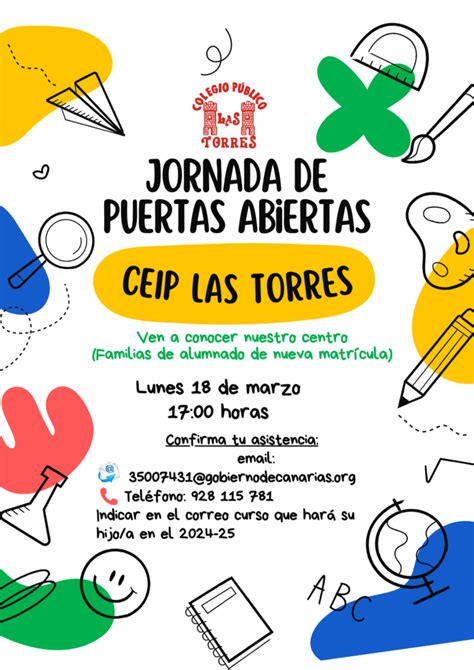 Jornada De Puertas Abiertas Ceip Las Torres