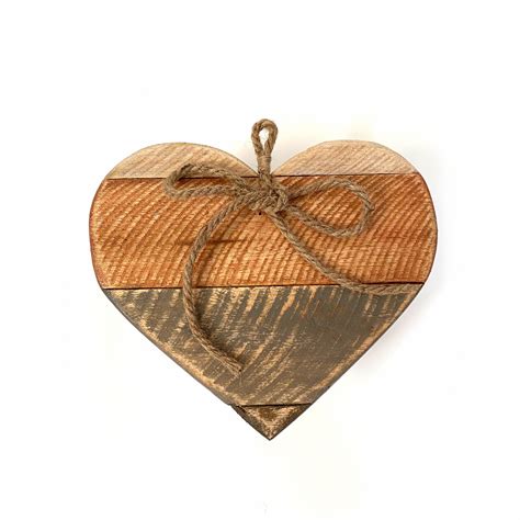 Rustic Wooden Heart Wall Art Reclaimed Wood Rustic Heart Rustic Heart