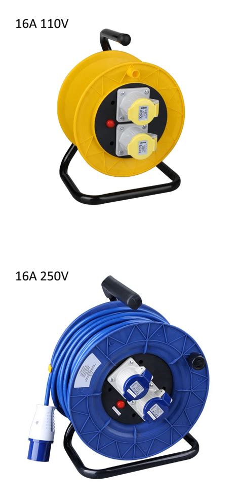 Iec 60309 Industrial Extension Cord Reel 3 Conductor 2 Gang Ip44 Buy