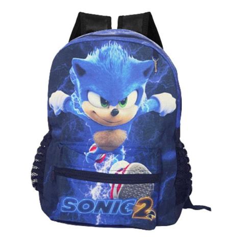 Mochila Infantil Sonic Escolar Costas Black Friday Pontofrio