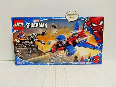 Lego Marvel Super Heroes Spiderjet Vs Venom Mech