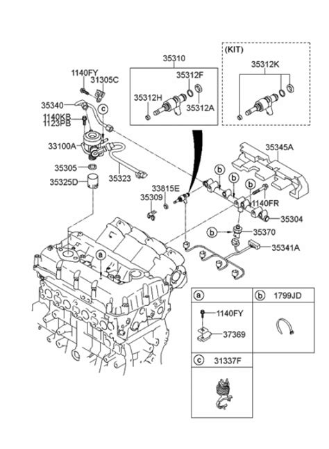 G Genuine Hyundai Injector Assembly Fuel