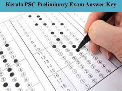 Kerala PSC Plus Two Level Preliminary Exam Answer Key 2022 Check