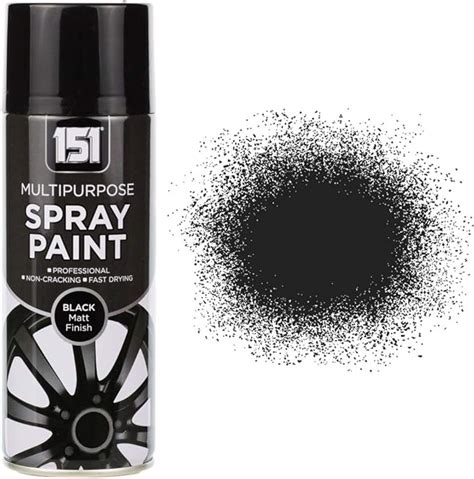 Multi Purpose Spray Paint Ml Black Matt Amazon Co Uk Diy Tools